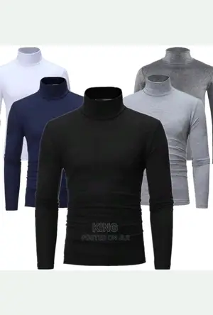 Upright Fine Pull Neck T-Shirts