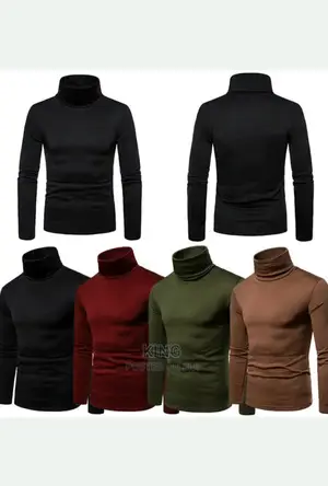 Upright Fine Pull Neck T-Shirts