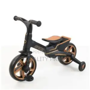 Kid's Balance Bike Gold Black