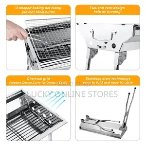 Foldable Barbecue Charcoal Grill
