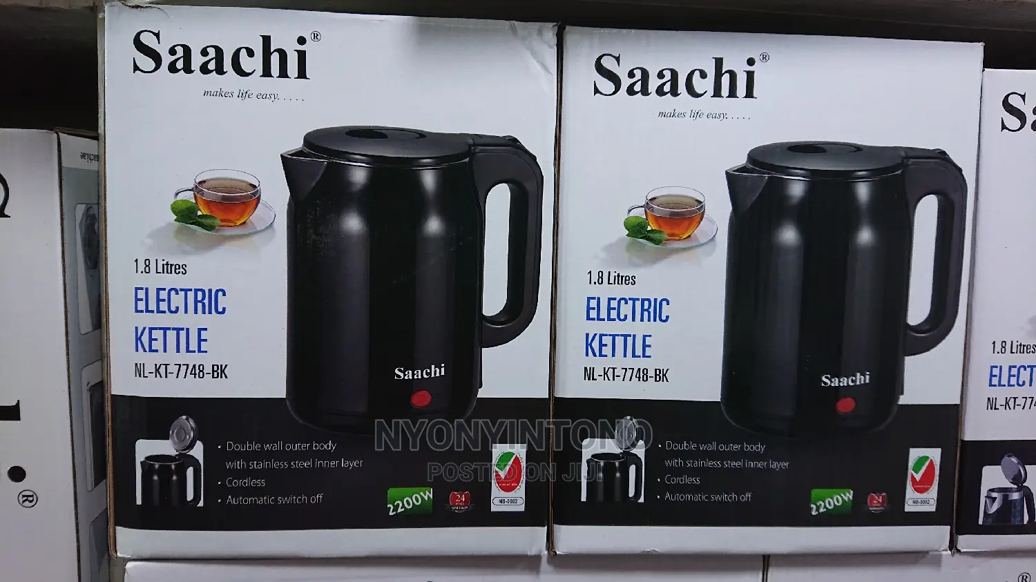 Saachi 1.8l Kettle / Parcolator