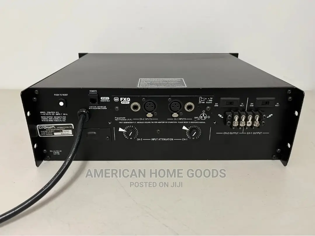 Crown Com-Tech Power Amplifier 810