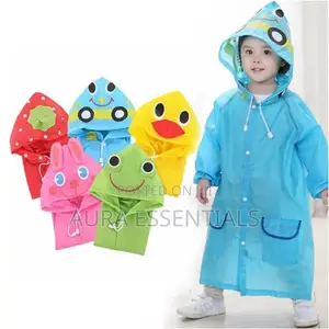 Children's Long Raincoat Boys and Girls Waterproof Jacket