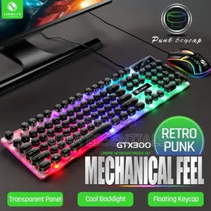 GTX300 Wired Pro Gaming RGB Keyboard Mouse Combo