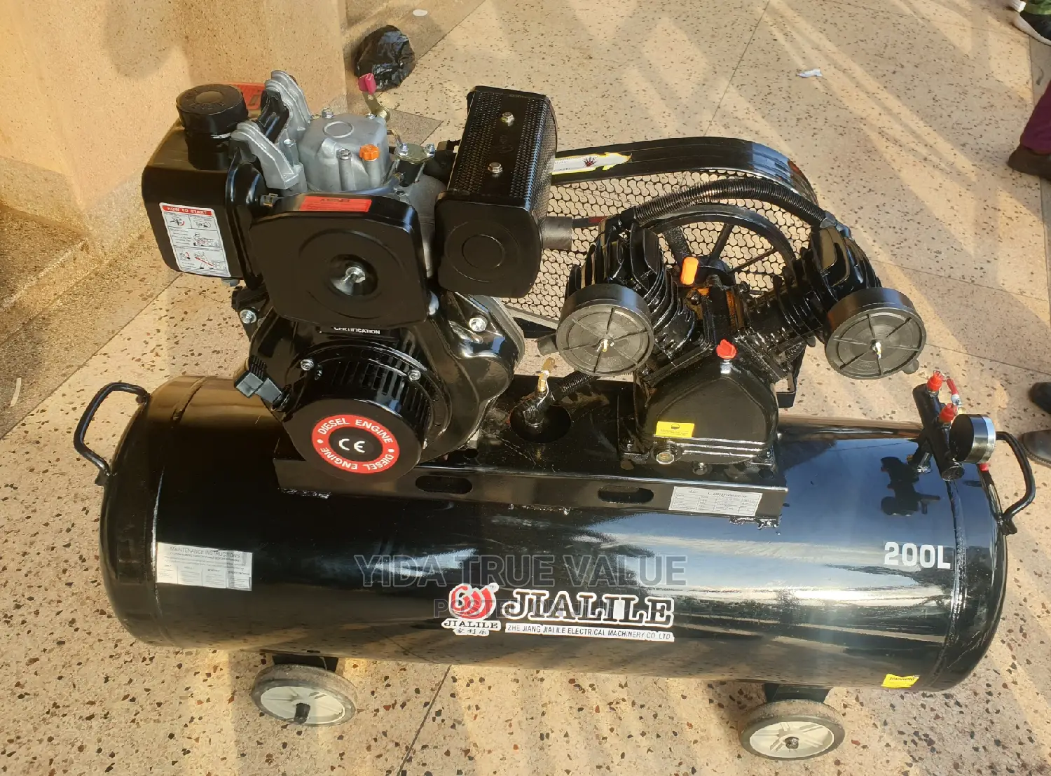 Air Compressor 200l Disel Engine