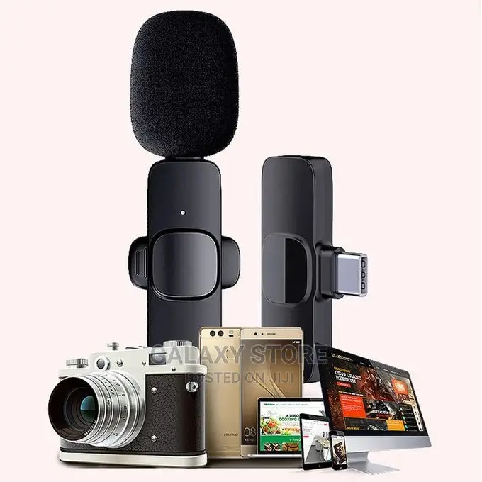 Type C Wireless Lavalier Microphone Portable Audio Video