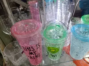 Plastic Glass With Cover