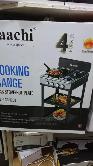 Saachi Cooker 2gas +2 Electric Plates