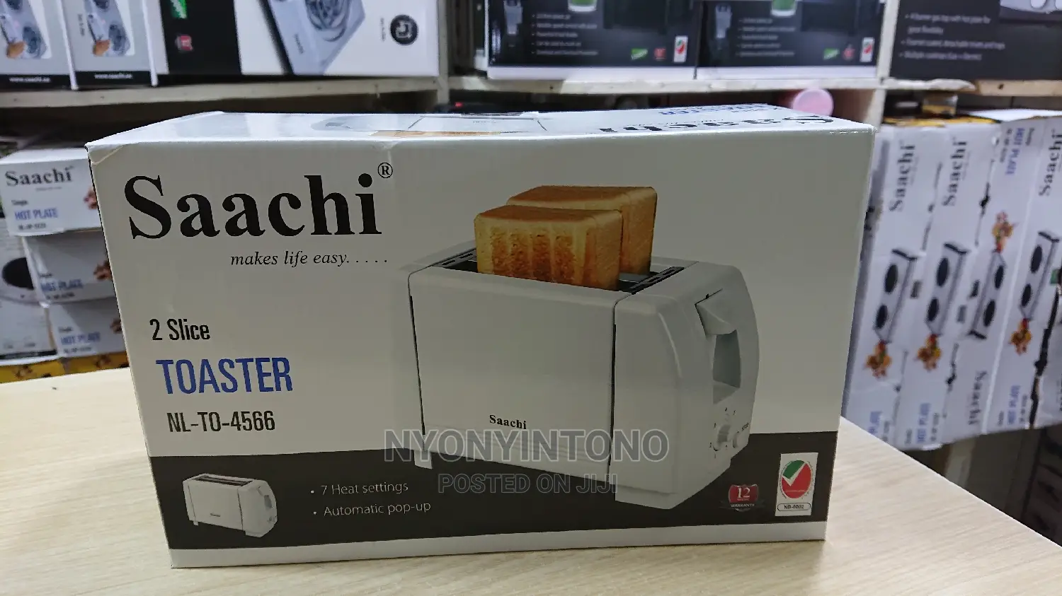 Saachi 2 Slice Bread Toaster