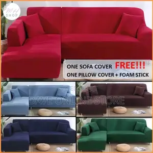 Red L Shape ,1,2,3 Seater Sofa Slip Covers