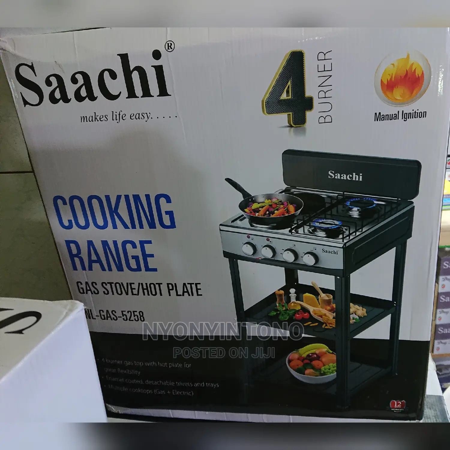 Saachi Cooker 2gas + 2electric