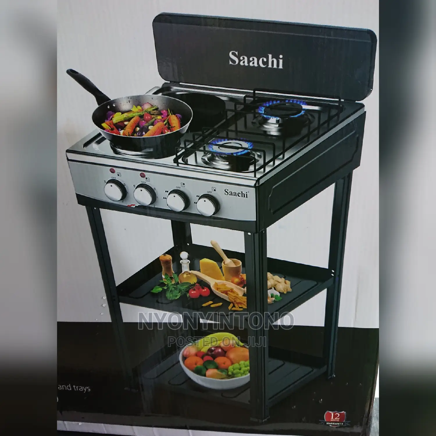 Saachi Cooker 2gas + 2electric