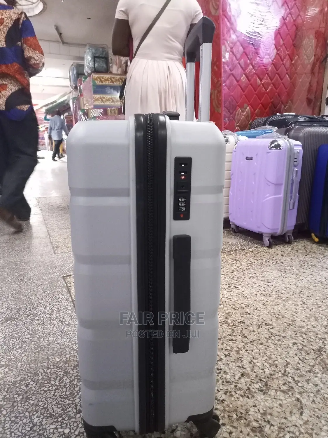 Plastic Suitcases (Gray)