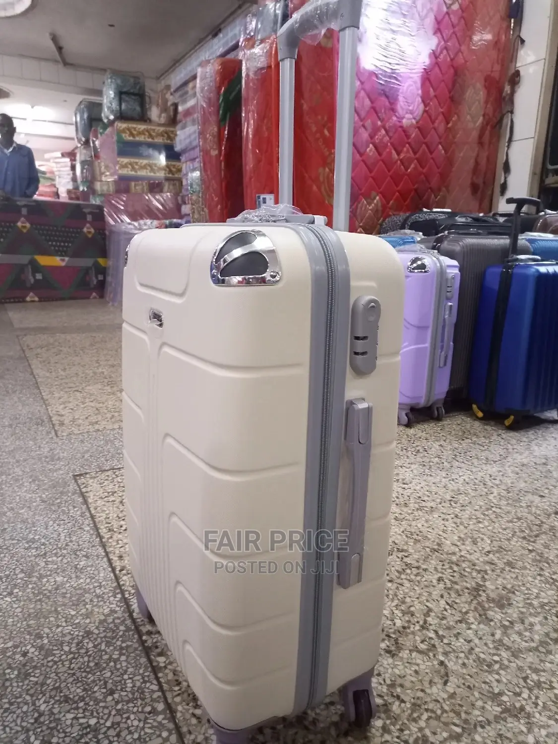 Plastic Suitcases (Silver)