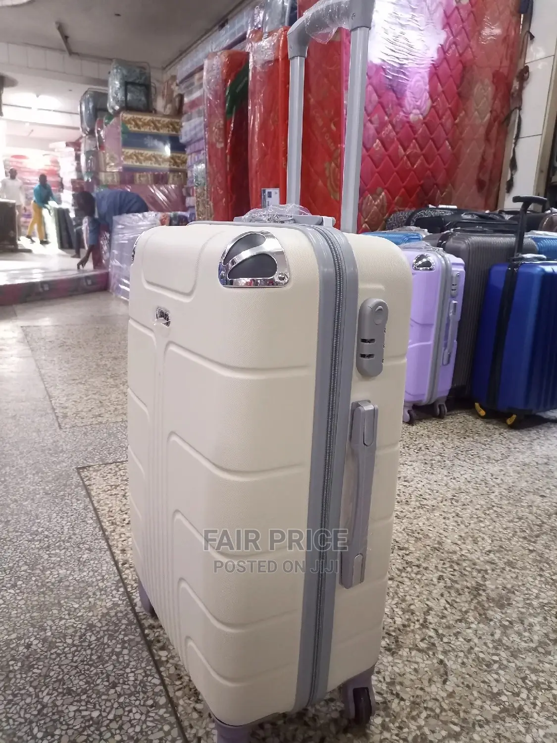 Plastic Suitcases (Silver)