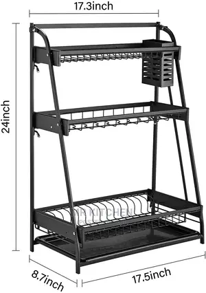 Black Dish Rack