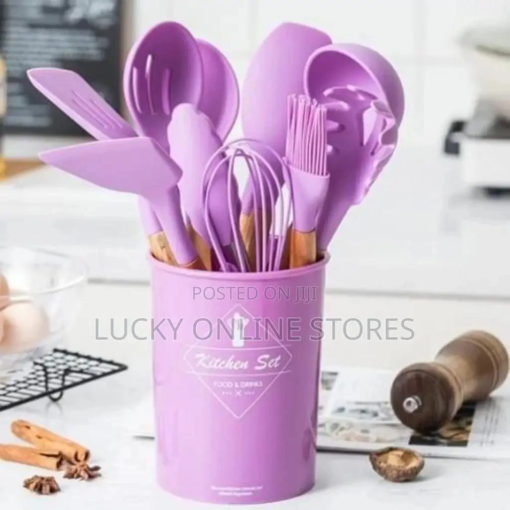 Silicone Non Stick Cooking Spoon Set
