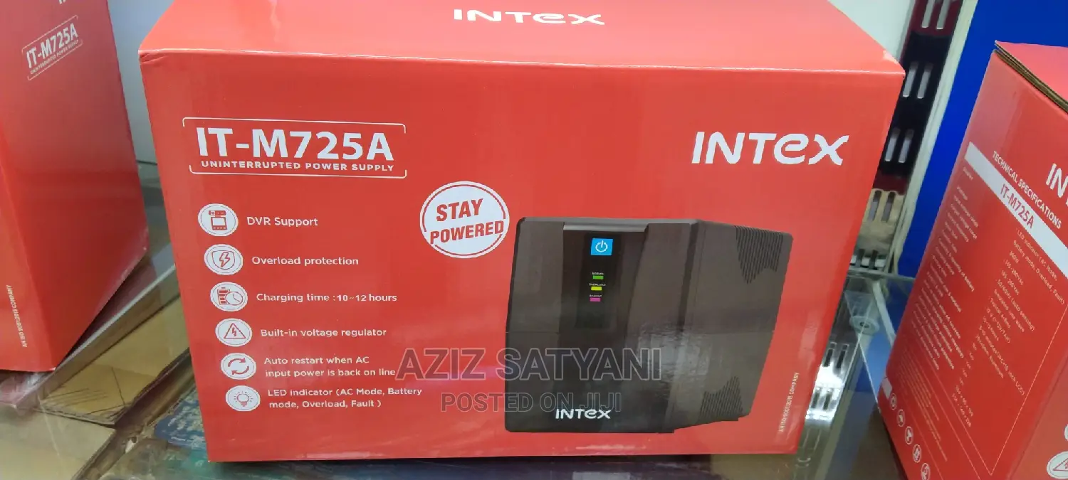 INTEX Power 725va / 360W UPS With 2 Years Warranty