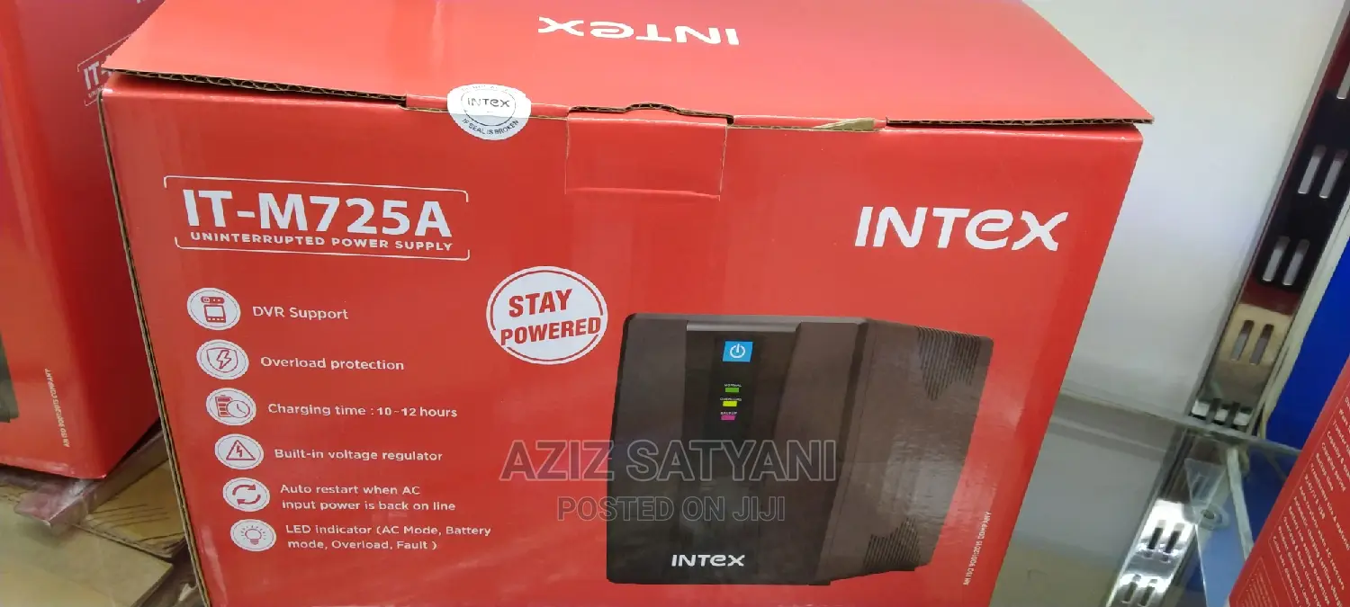 INTEX Power 725va / 360W UPS With 2 Years Warranty