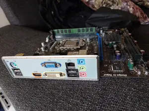 Motherboard With Processor and Ram