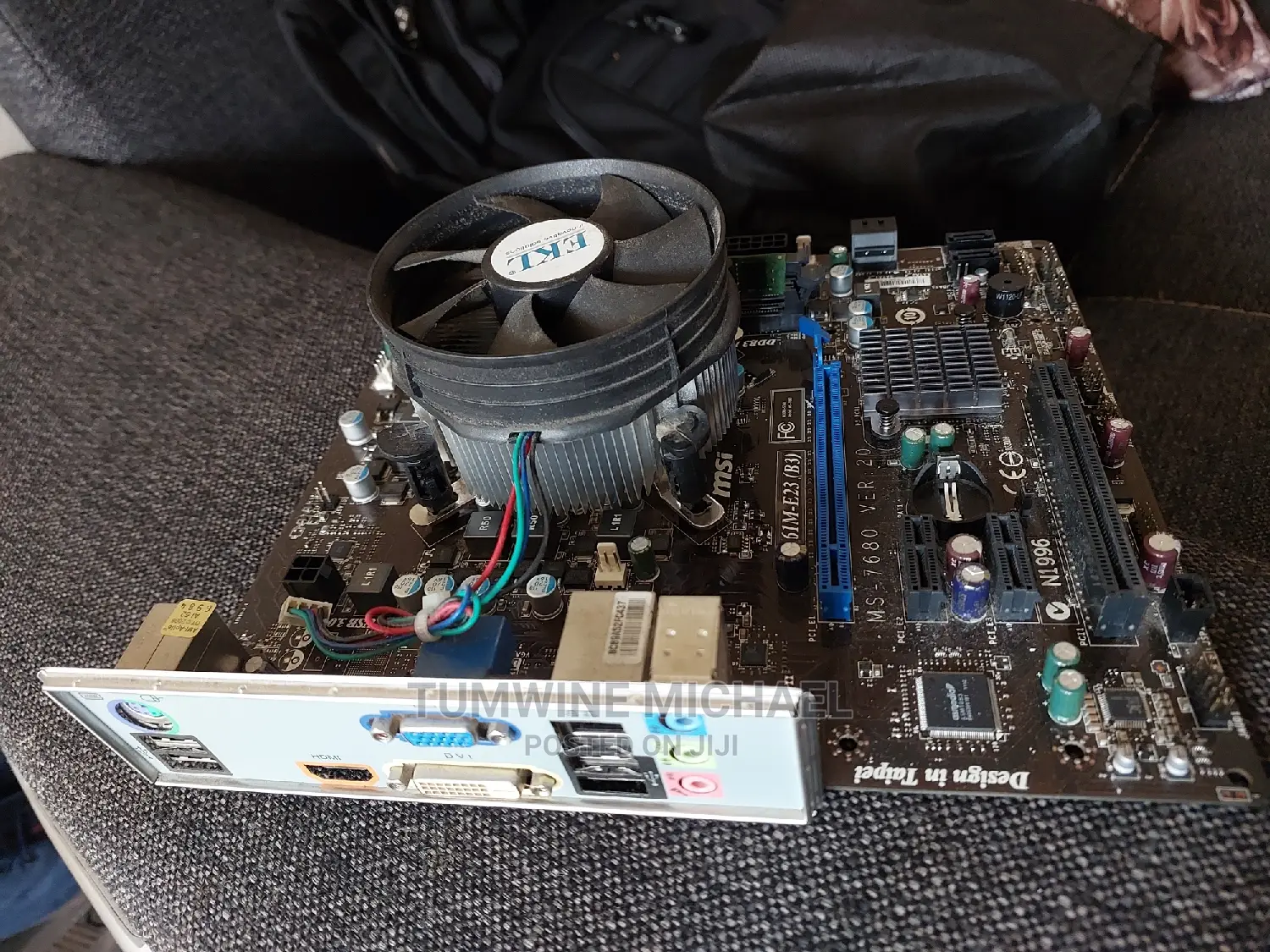 Motherboard With Processor and Ram