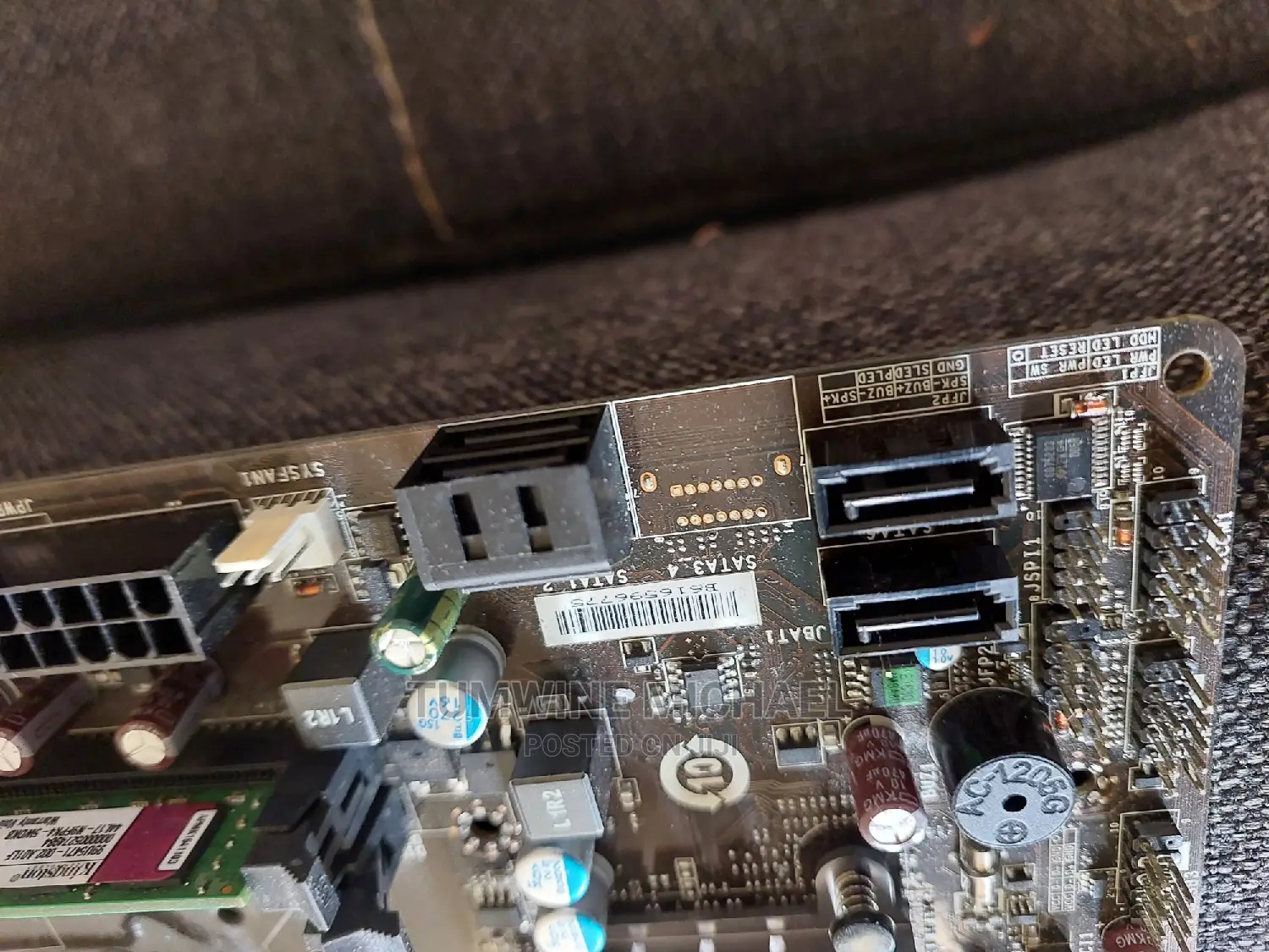 Motherboard With Processor and Ram