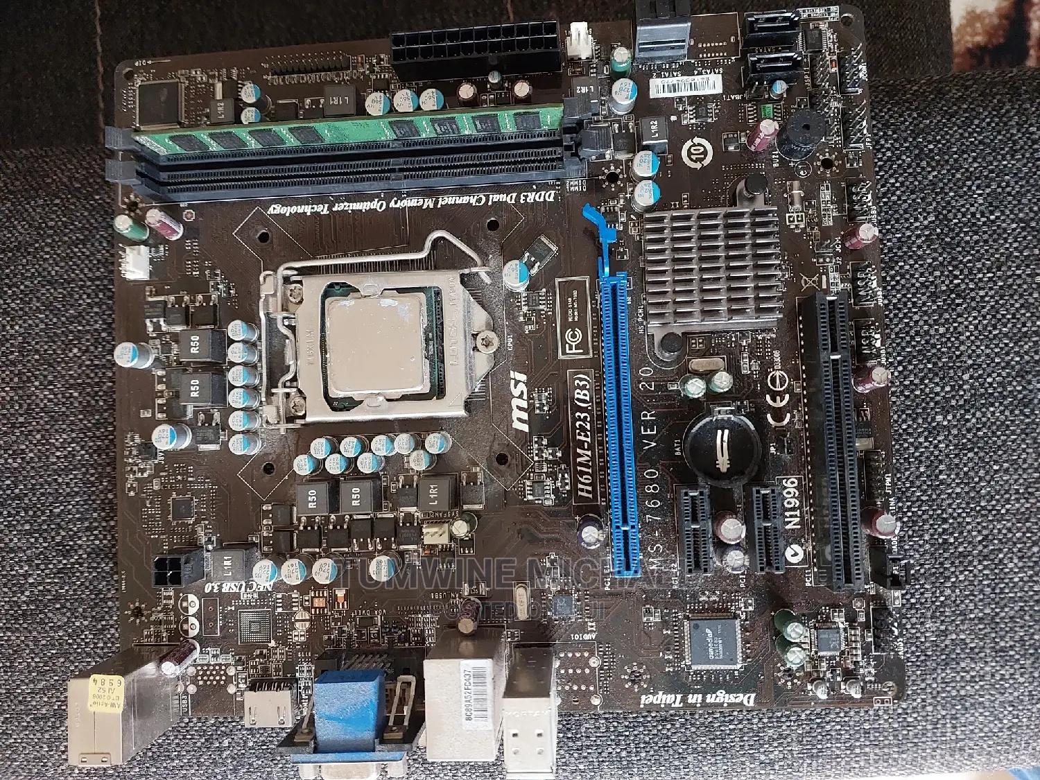 Motherboard With Processor and Ram