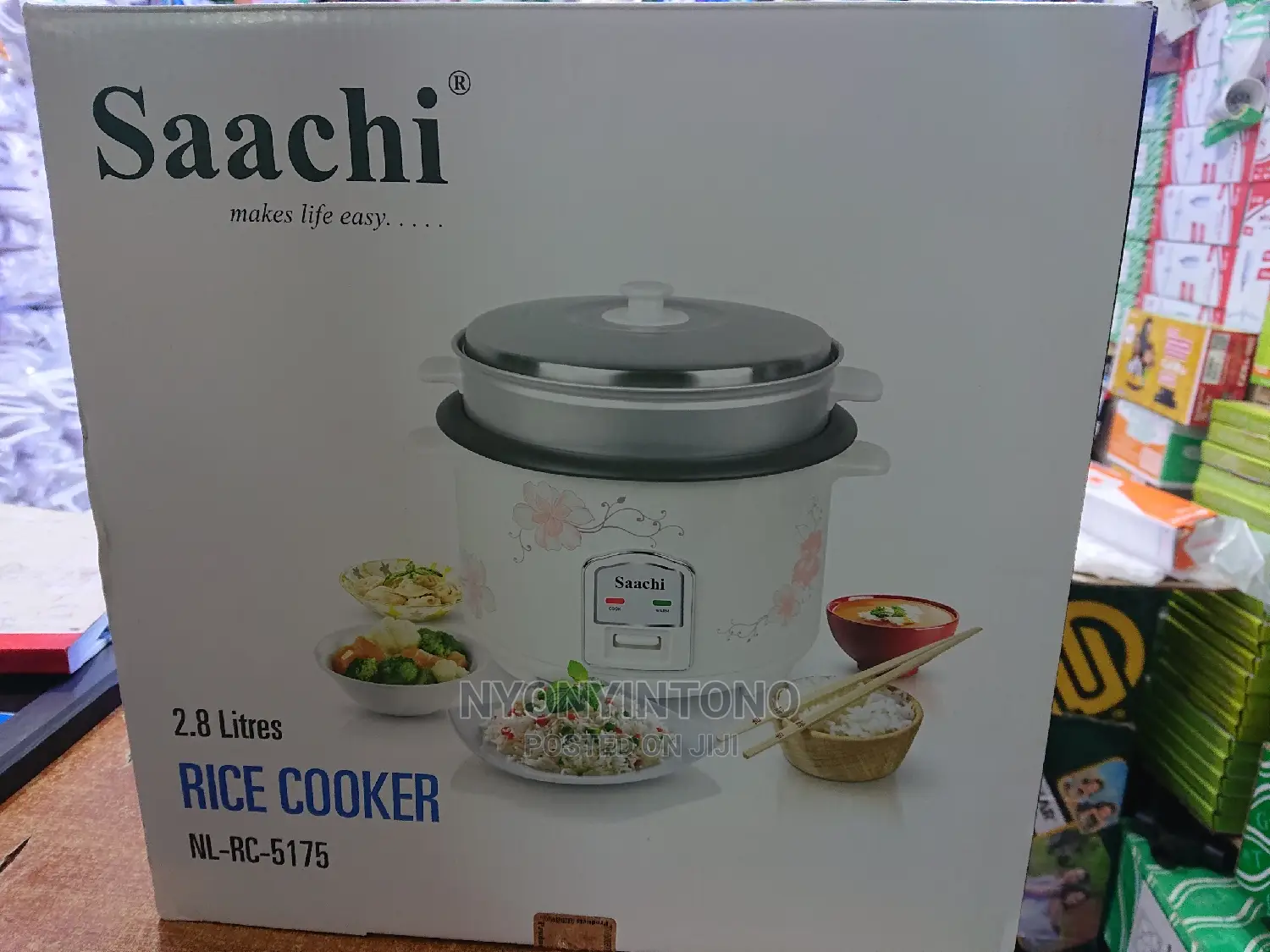 2.8liters Saachi Rice Cooker With Steamer