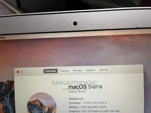 Laptop Apple MacBook Air 4GB Intel Core I5 SSD 128GB