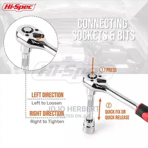 Ratchet Handle and Socket 12 Pieces