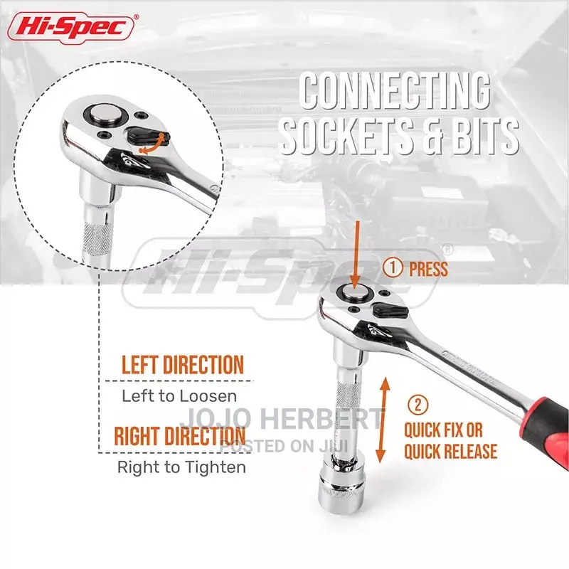 Ratchet Handle and Socket 12 Pieces