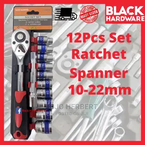 Ratchet Handle and Socket 12 Pieces