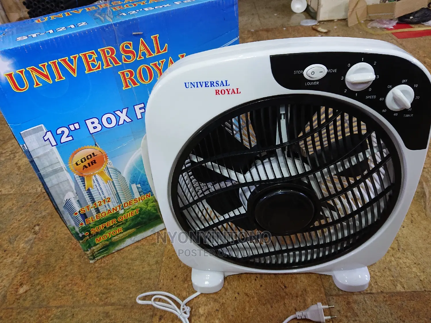 Box Fan Universal Royal