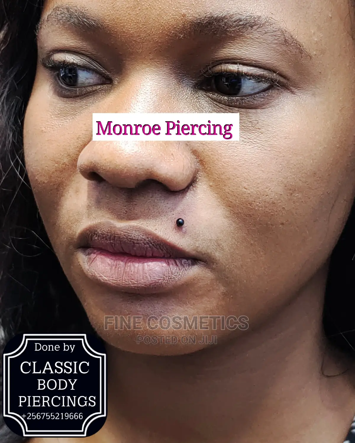LIP PIERCING Kampala Uganda Monroe Piercing, Labret Piercing