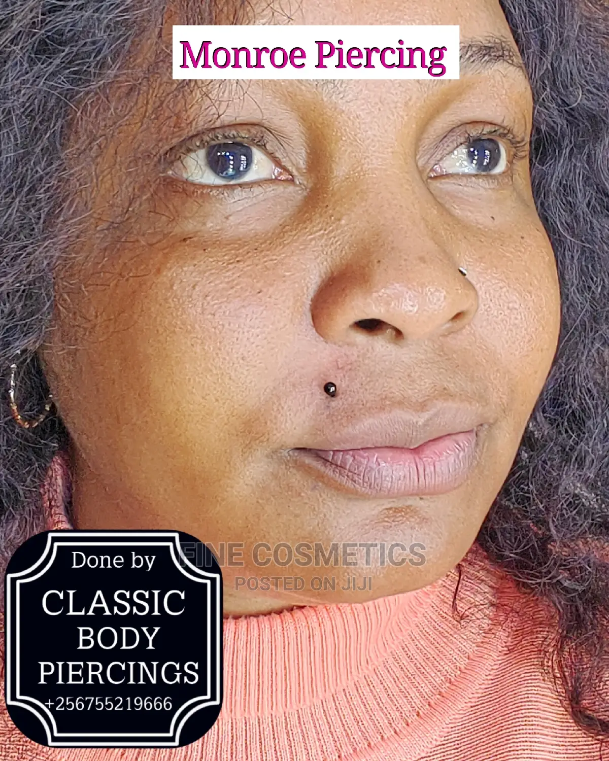 LIP PIERCING Kampala Uganda Monroe Piercing, Labret Piercing