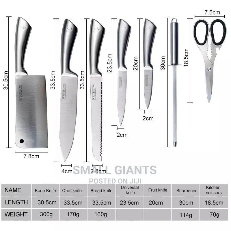 9pcs Knife Set With Rotating Table