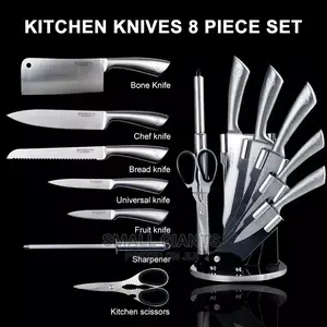 9pcs Knife Set With Rotating Table