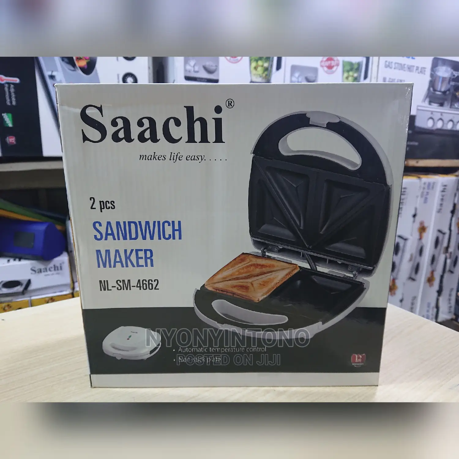 Sandwich Maker 2 Pcs Saachi