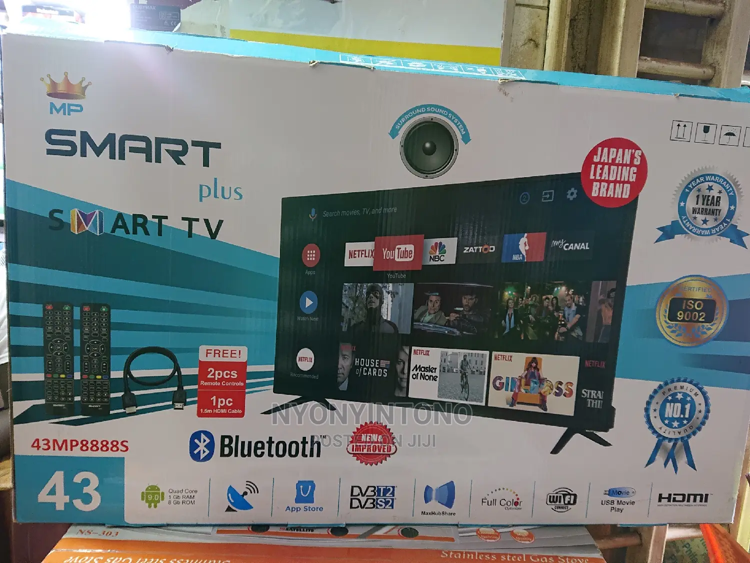 43" Smartplus Android Frameless Smart Tv