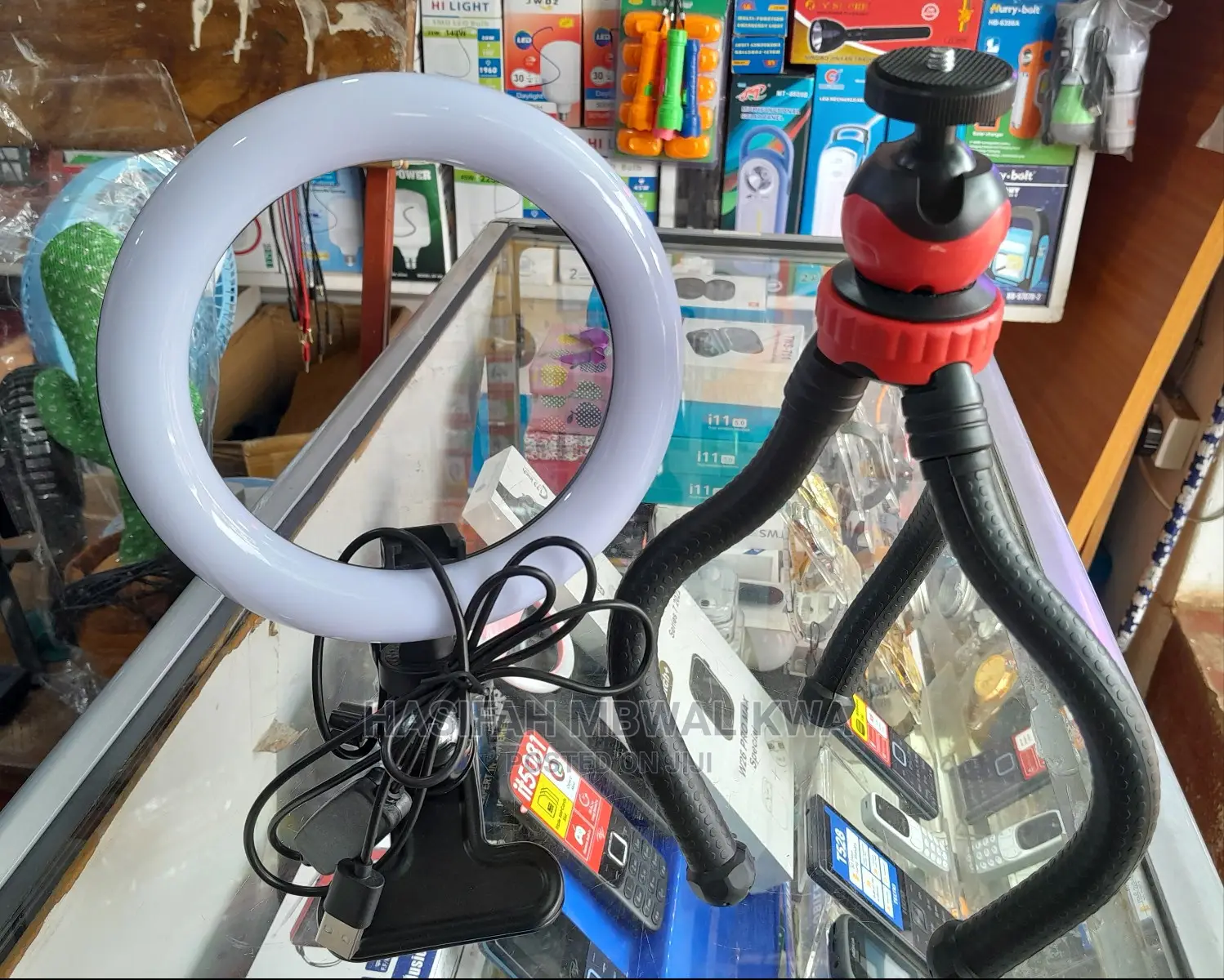 LED Ring Fill Light Plus a Phone Holder
