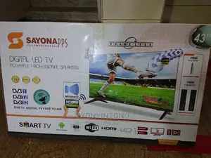 43" Sayona Android Tv Frameless With Satellite Decorder