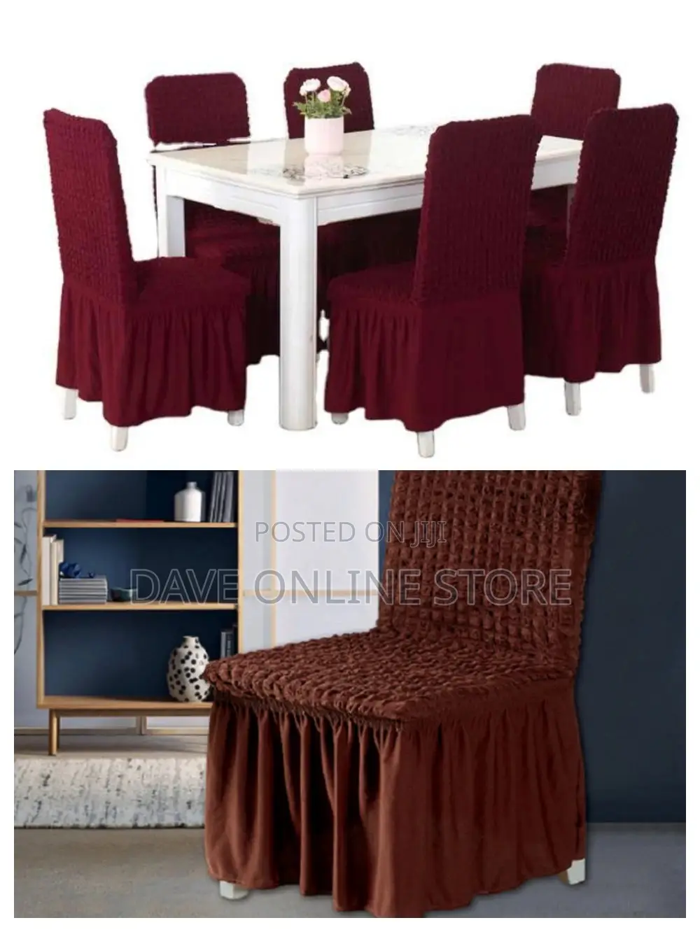 6pcs Turkish Dining Chair Covers.