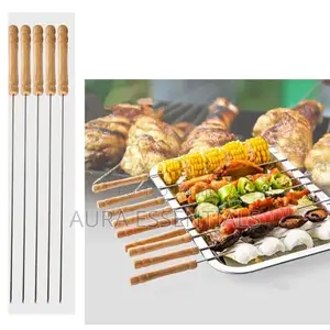 12pcs BBQ Skewers With Wooden Handles
