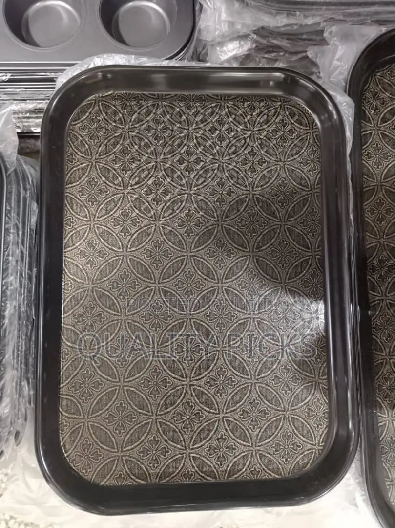 Black Plastic Serving Tray