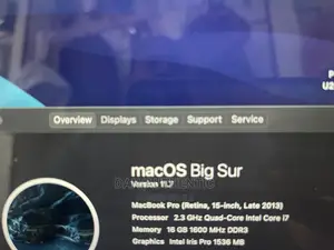 Laptop Apple MacBook Pro 2014 16GB Intel Core I7 SSD 256GB