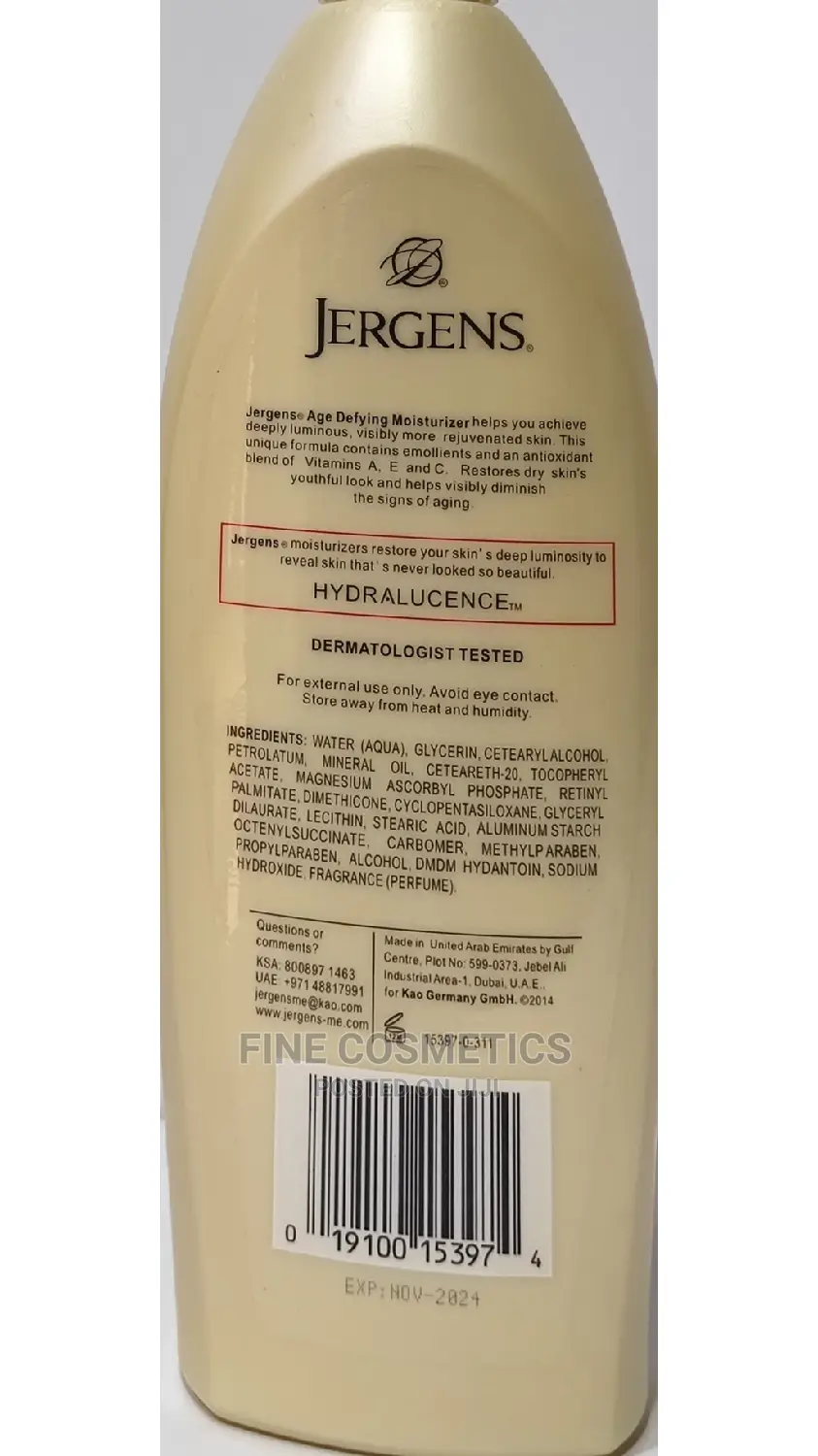 JERGENS Age Defying Extra Dry Skin Moisturizing Lotion 621ml