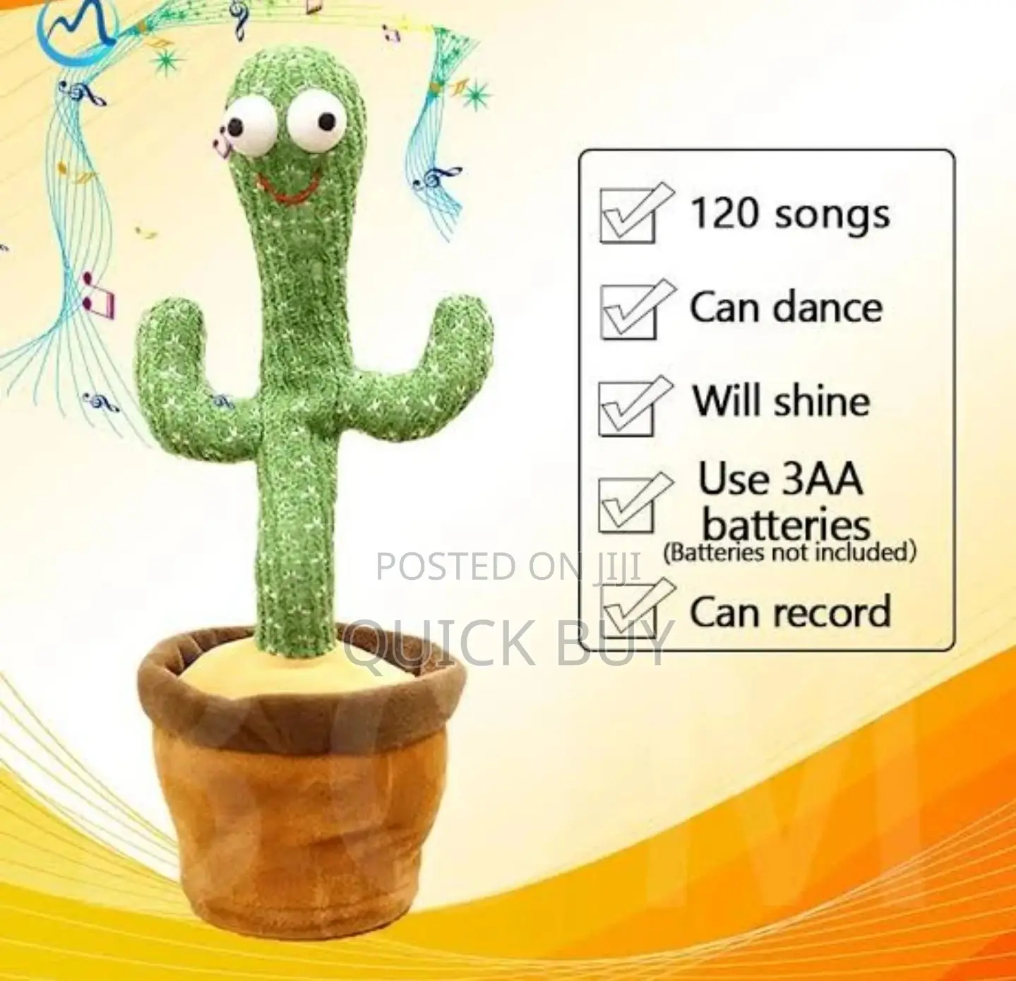 Talking Dancing Cactus Toy