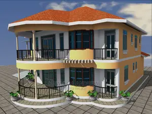 Architectural Drawing And Artistic Impression.