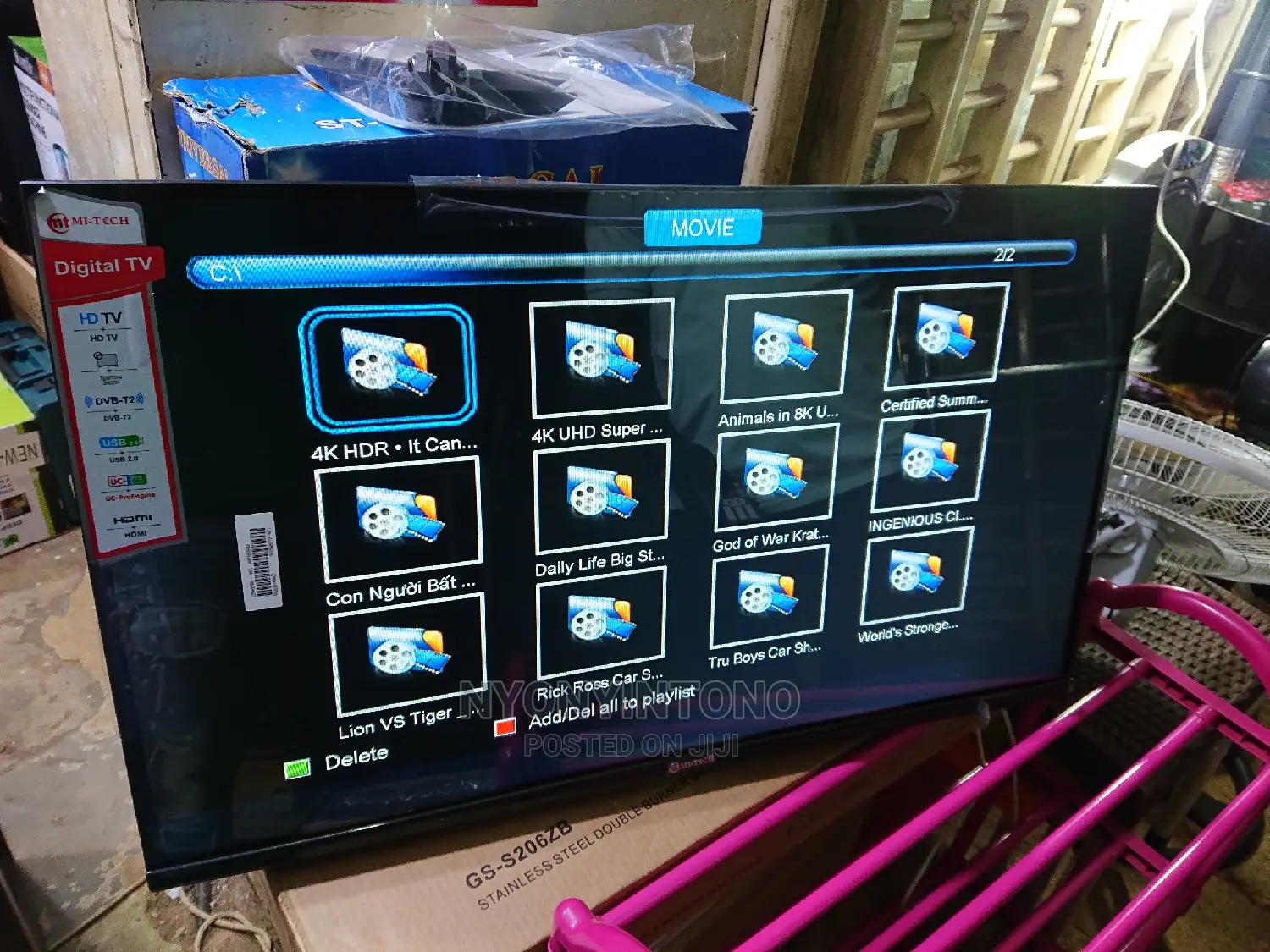 Mitech 32" Frameless Digital Tv
