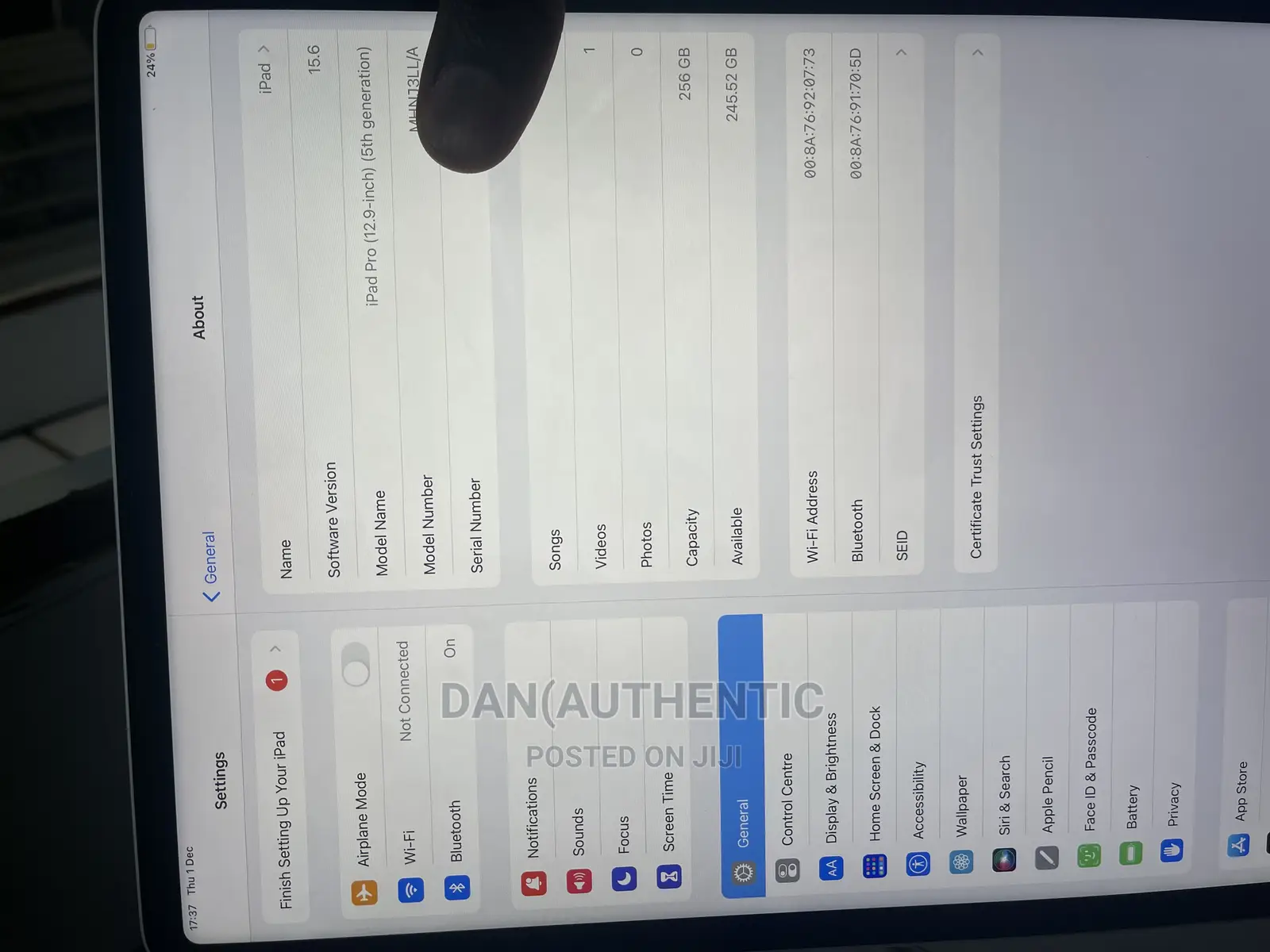Apple iPad Pro 12.9 (2021) 256 GB Silver